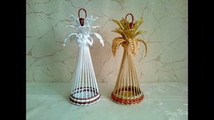 Не выбрасывайте старые газеты. Идея поделки из газетных трубочек.