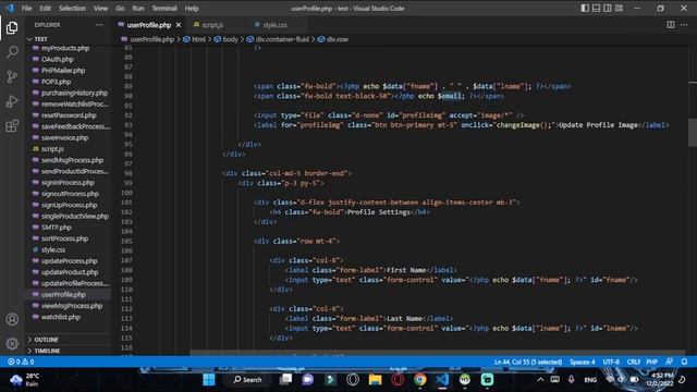 Designing a user responsive profile page using HTML, CSS, java and Boostrap смотреть онлайн