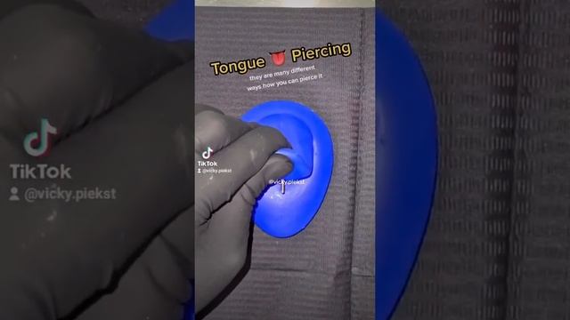 How tongue piercing is done ?