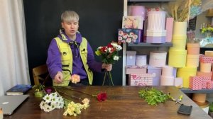 КАК ЭФФЕКТНО УПАКОВАТЬ НЕДОРОГОЙ БУКЕТ И КАК ДЕЛАТ БУКЕТ ИЗ КРАСНО-БЕЛЫХ ЦВЕТОВ