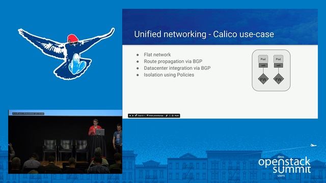 Unified Networking for VMs and Containers for Openstack and k8s Using Calico and OVS