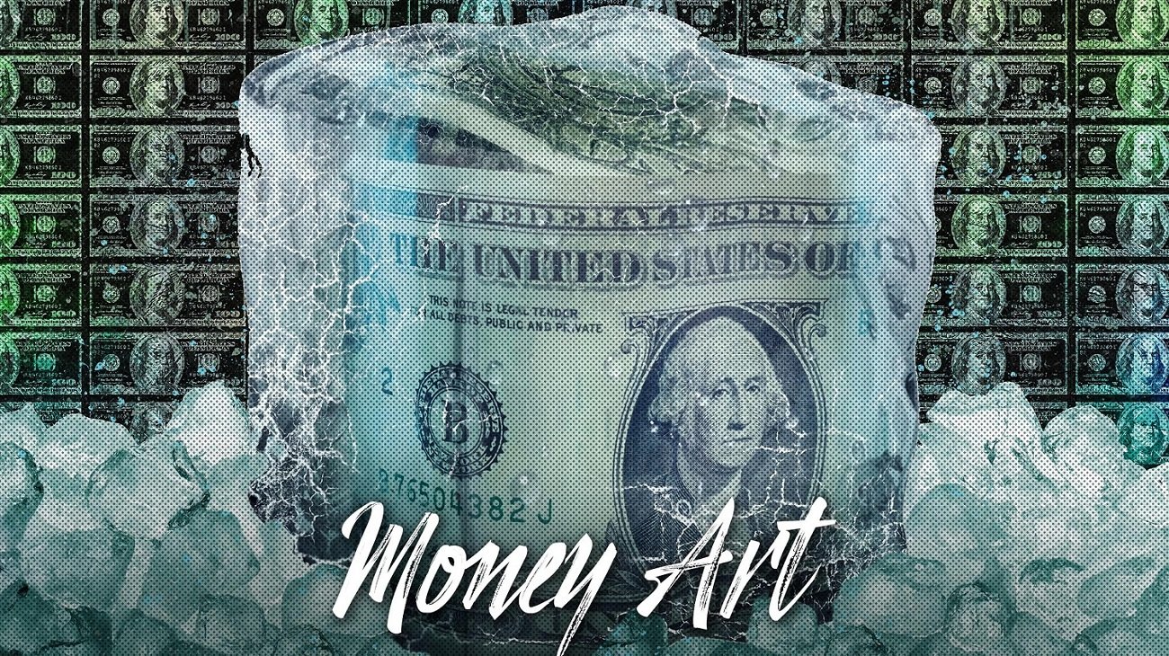 ДЕНЕЖНАЯ КАРТИНА - Деньги во льду  | Money  ART