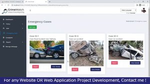 Crime reporting system project in php | Police station management system project in php