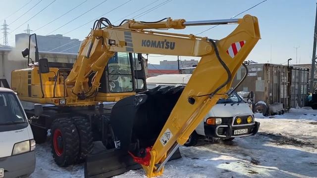 Демонстрация экскаватора KOMATSU PW150ES-6 смотреть онлайн