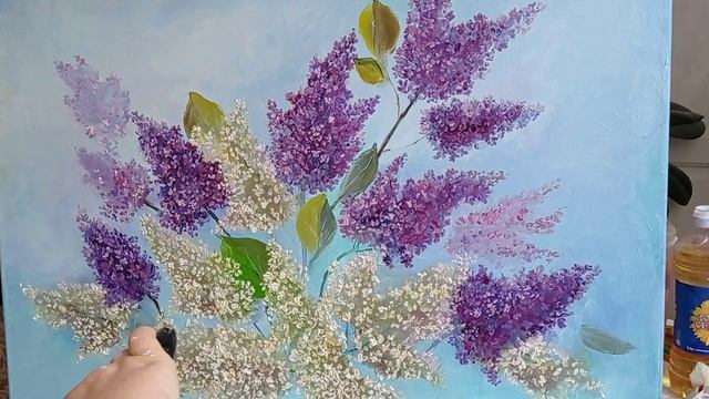 Букет сирени, карт на маслом смотреть онлайн