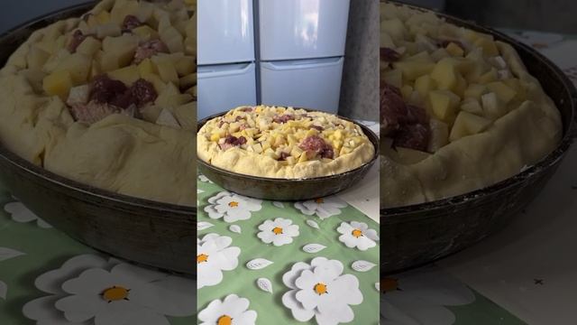 Вот такая красота у мамы получается ?#Бәлеш #татарскаякухня #вкусно #еда #вкусно #ням