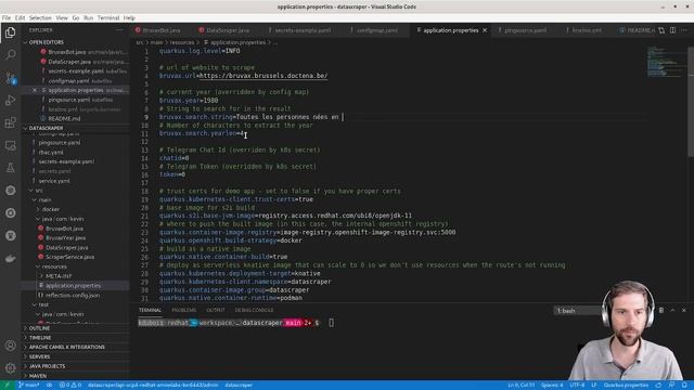 Camel Quarkus on Openshift with Secrets and Configmaps смотреть онлайн