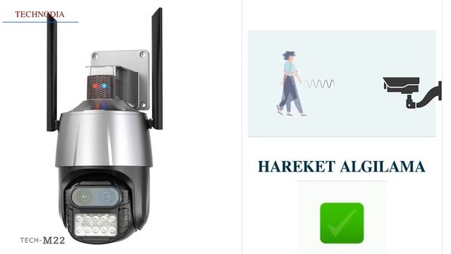 Technodia Avenir TECH-M22 2 Lensli 4+4 Mp Ptz Akıllı Wifi Kamera смотреть онлайн