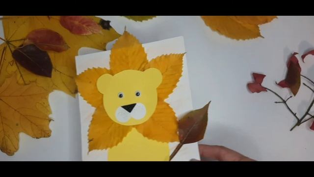 ? Аппликация Осень из листьев? Осенние Поделки из природного материала? смотреть онлайн