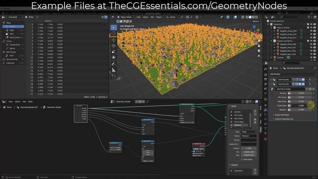 Scattering Objects by WEIGHT PAINT with Geometry Nodes in Blender! смотреть онлайн