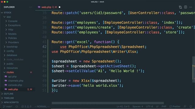 Laravel 8 - Export to Excel File with PhpSpreadsheet смотреть онлайн