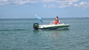 Крым - море - пляж Солнышко Евпатория - детские развлечения - 10 августа 2019 года