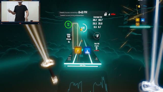 Beat Saber But there's a webcam смотреть онлайн