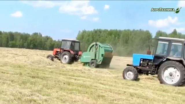 Пресс подборщик ПР 180М (Унисибмаш) смотреть онлайн