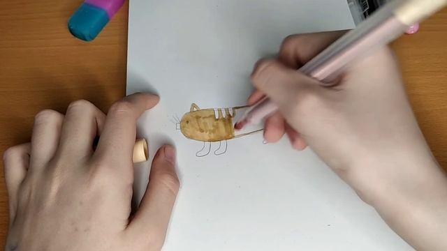 Как нарисовать кота банана