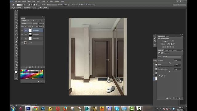 Визуализация интерьера в 3д Макс. Как сделать потолок белым? смотреть онлайн