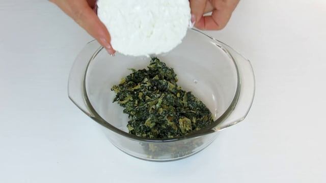 Запечённые блины с шпинатом , з сыром и ветчиной .Рецепты Алины.