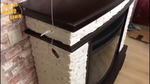 Видео Электрического камина Памир тёмный дуб с очагом Panoramic 28.Купить камин у Гранд Камин