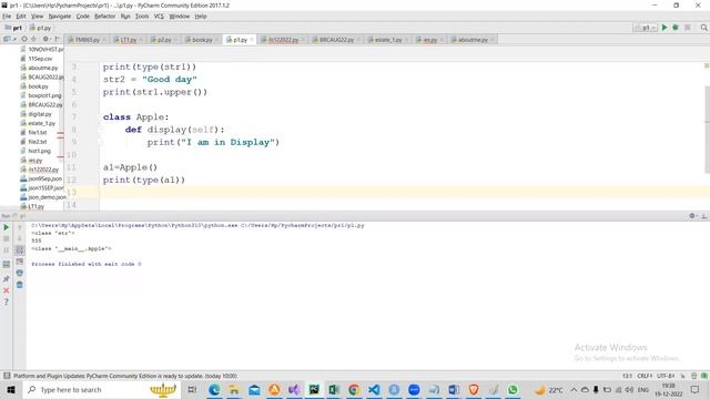 Python Class - Tutorial Session 2 - introduction to ___init___