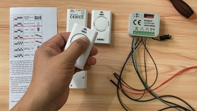 RX MULTI FAAC Receiver Controller Remote Control смотреть онлайн