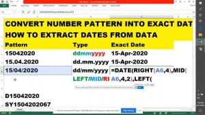 HOW TO EXTRACT DATES FROM DATA| CONVERT NUMBER PATTERN INTO EXACT DATE| Extract Data| SystemWeb Tec