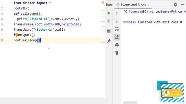Keyboard Event Binding With tKinter - Python Tkinter GUI Tutorial | Binds and Events in Tkinter