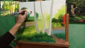 "Березы рассвет"как писать березы маслом часть#1 подмалевок