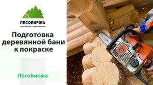 Шлифовка сруба бани и выравнивание торцов
