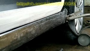 Chevrolet Cruze. Вытяжка порога. Кузовной ремонт.