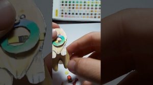 Сделала бумажную собаку из т???????