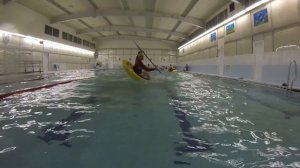 Лиговский бассейн тренировки по фристайлу на каяке на гладкой воде Санкт-Петербург 2015