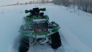 Зимняя покатушка на квадроцикле Yamaha Grizzly 700