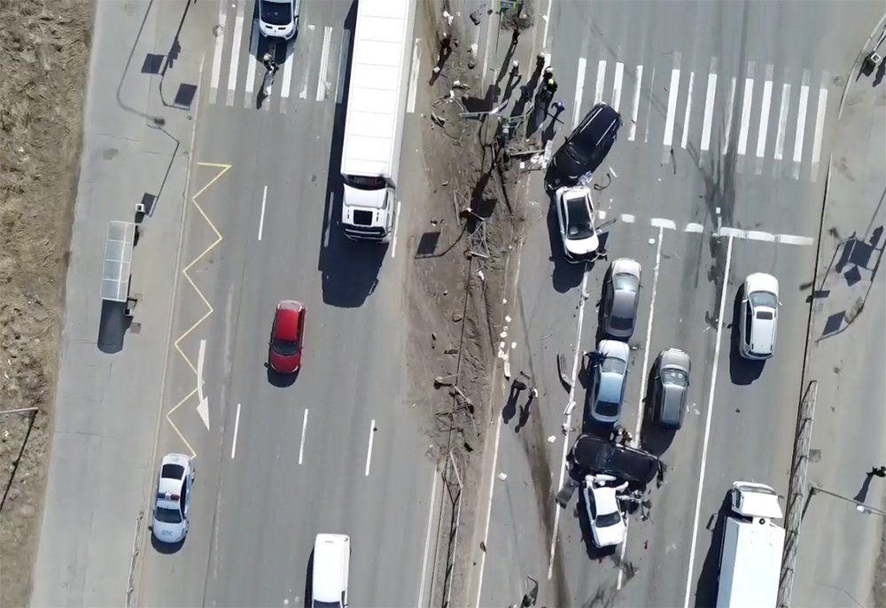 Появилось видео серьезного ДТП в Петербурге / События на ТВЦ