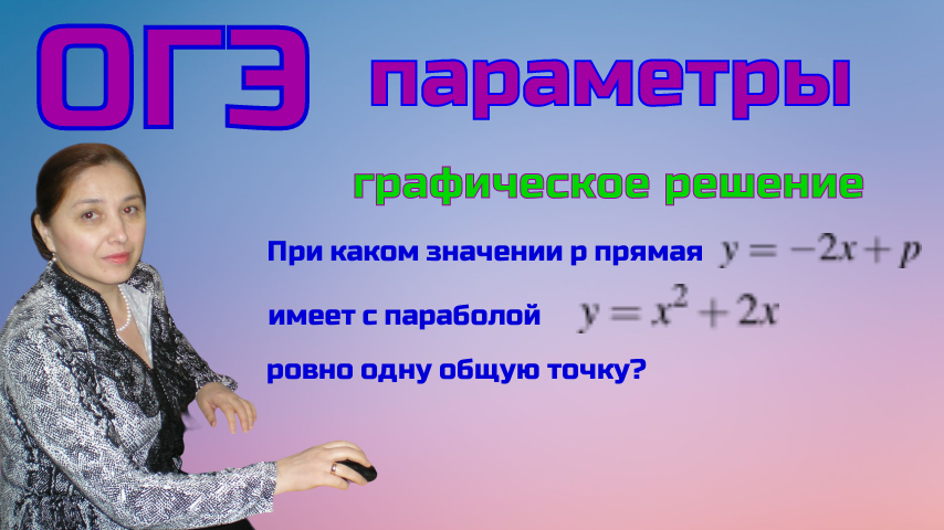 Задания с параметром огэ. Параметр ОГЭ