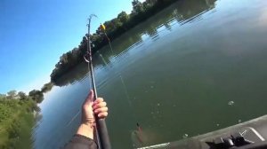 Трофейный сом с лодки ПВХ.