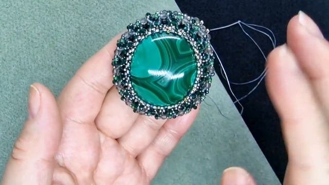 Оплетение Кабошона. Мастер класс Часть 3.