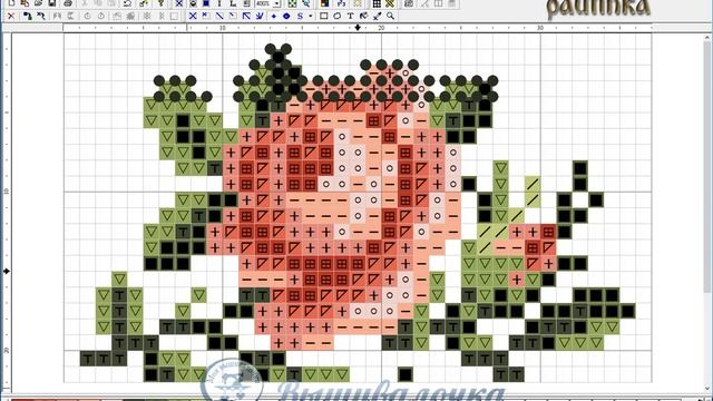 Как сделать схему для бисера из схемы для крестика в Pattern Maker смотреть онлайн