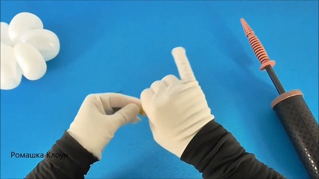 РОМАШКА ИЗ ШАРИКОВ способ 2 КАК СДЕЛАТЬ СВОИМИ РУКАМИ Balloon Flower Camomile TUTORIAL