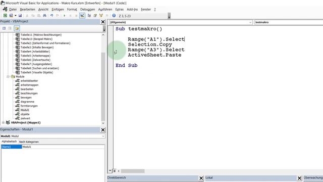 Visual Basic Editor in Excel (VBE) смотреть онлайн