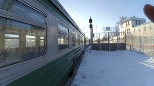 Электропоезд ЭД4М-0345 станция Малоярославец 7.12.2016