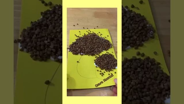 Поделка из крупы