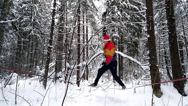 Слэклайн.Зима (Slacklining.Winter)