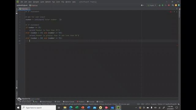 Python IF Statement