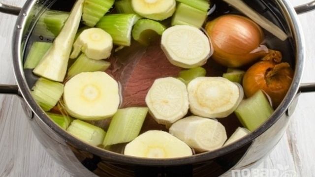 Телятина отварная