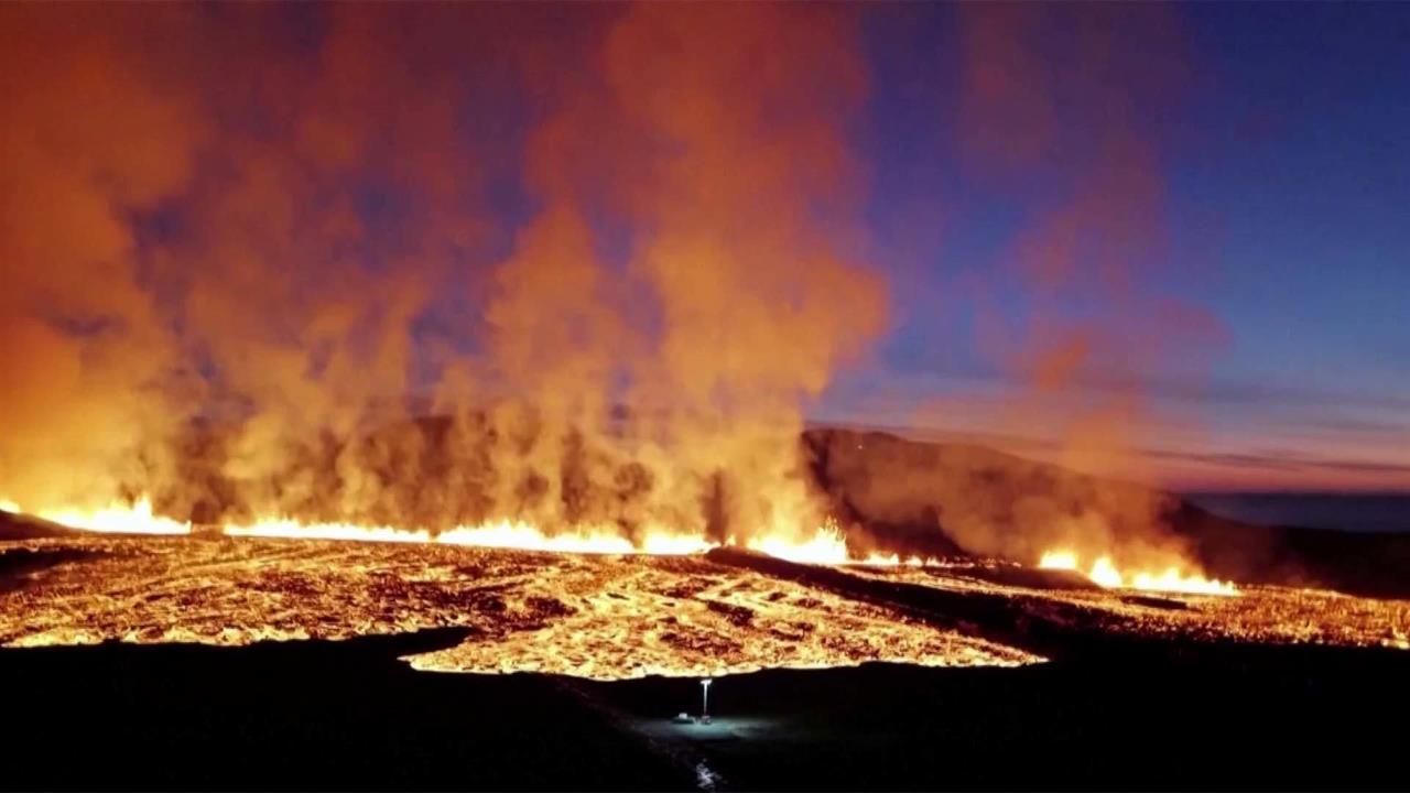 В Исландии началось новое извержение вулкана