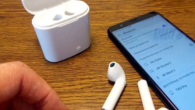 Обзор беспроводных наушников TWS i7 аналог iPods 2020 смотреть онлайн