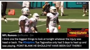 Tua Tagovailoa Miami Dolphins quarterback injury update concussion controversy Athletes React