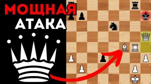 Красивая атака против Сицилианской защиты. Шахматы