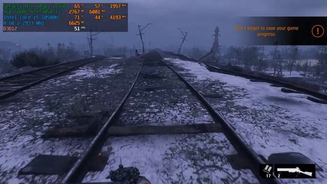 Metro Exodus - RTX 3050 Ti i5 10500H смотреть онлайн