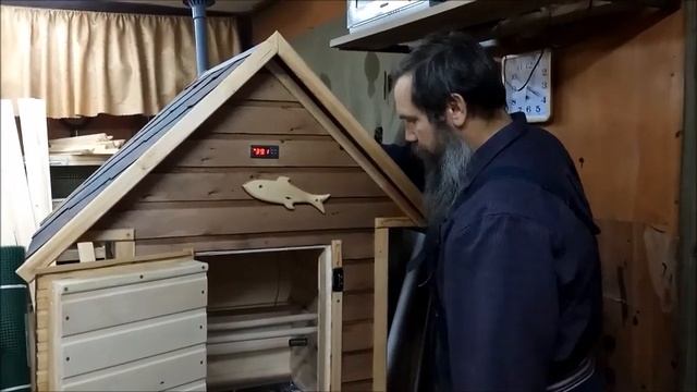 Деревянная коптильня для Омска